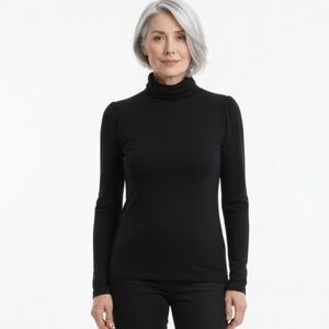 Wolford Black Modal Turtle Neck Garment Top Layer Warmer XL (Box3)